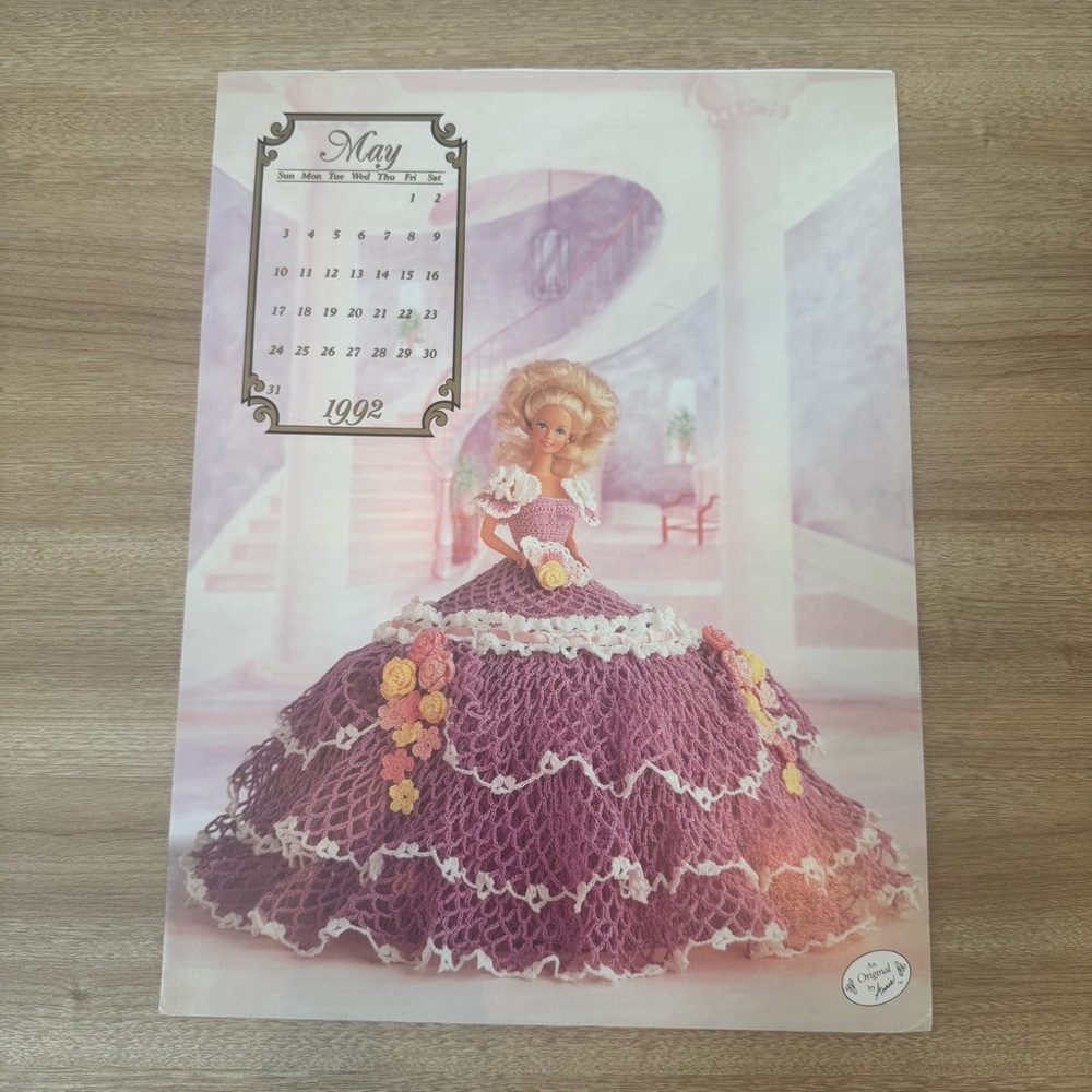 1991 Annie's Attic Calendar Bed Doll “The Antebellum” Collection MISS MAY